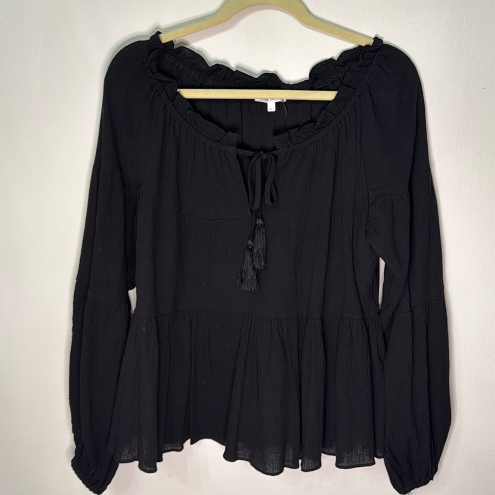 Free the Roses Emily Top in Black